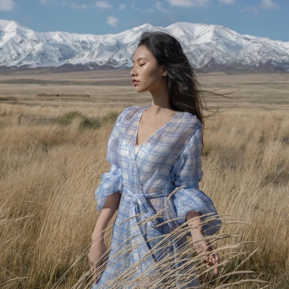 SLEEP OVER SLEEP Palm Dreams Maxi Wrap SequinDress - Picture 7 of 11